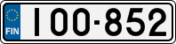 License plate of Finland, Cars