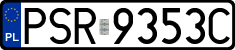 License plates of Poland, Regular car plates