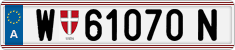 License plate of Austria, Regular plates