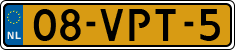 License plate of the Netherlands, Light Commercial Vehicles (1994 system)