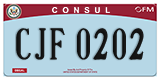 Federal license plates, Diplomatic
