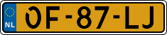 License plate of the Netherlands, Semi-trailers