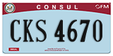 Federal license plates, Diplomatic