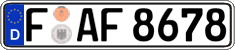 German license plate, Regular plates