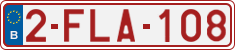 License plate of Belgium, Regular plates (2010)