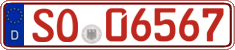 German license plate, Red license plates