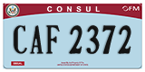 Federal license plates, Diplomatic