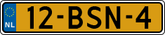 License plate of the Netherlands, Heavy Commercial Vehicles (1994 system)