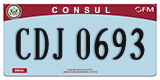 Federal license plates, Diplomatic
