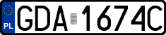 License plates of Poland, Regular car plates