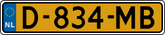 License plate of the Netherlands, Military