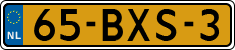 License plate of the Netherlands, Heavy Commercial Vehicles (1994 system)