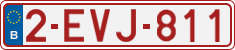 License plate of Belgium, Regular plates (2010)