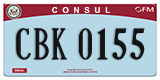 Federal license plates, Diplomatic