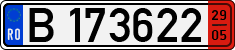 License plate of Romania, Long-term temporary