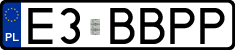 License plates of Poland, Vanity Plates
