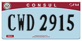 Federal license plates, Diplomatic