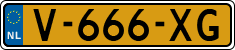 License plate of the Netherlands, Light Commercial Vehicles (1994 system)