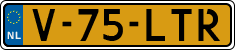 License plate of the Netherlands, Light Commercial Vehicles (1994 system)
