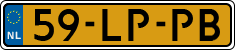 License plate of the Netherlands, Cars