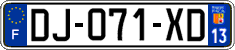 French license plate, SIV (ordinary)