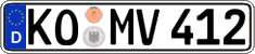 German license plate, Regular plates