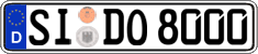 German license plate, Regular plates