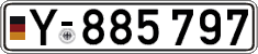 German license plate, Military
