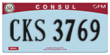 Federal license plates, Diplomatic
