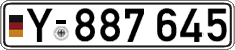 German license plate, Military