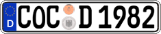 German license plate, Regular plates