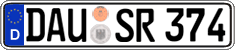 German license plate, Regular plates