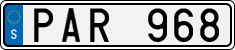 License plate of Sweden, Regular plates