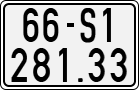 License plate of Vietnam, Motorcycles