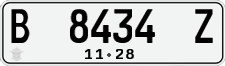 License plate of Indonesia, Regular plates