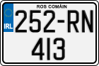 License plate of Ireland, Regular plates