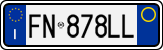 License plate of Italy, Cars (1994 year series)