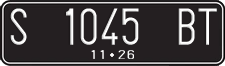 License plate of Indonesia, Regular plates