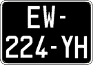 French license plate, SIV (oldtimers)