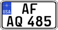 Federal license plates, US Army in Germany