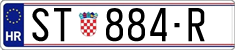License plate of Croatia, Regular plates