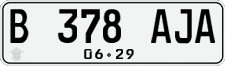 License plate of Indonesia, Regular plates