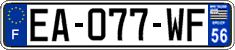 French license plate, SIV (ordinary)