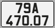 License plate of Vietnam, Cars