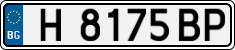 License plate of Bulgaria, Cars