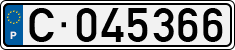 License plate of Portugal, Trailers