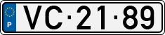 License plate of Portugal, Regular plates