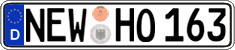 German license plate, Regular plates