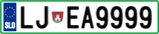 License plate of Slovenia, Vanity Plates