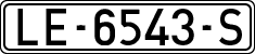 License plates of Spain, 1971 year series